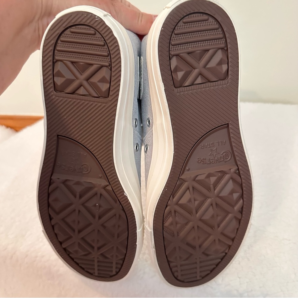 Converse Metallic Silver High-Tops - Picture 6 of 11